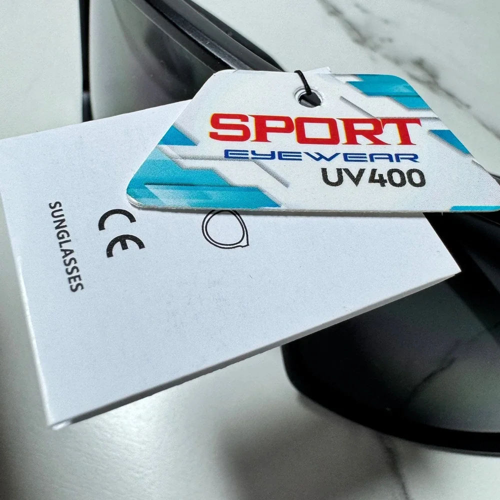 Sport Eyewear Shield Sunglasses Black Wrap UV400 Cat 4 134-0-139 SPT109